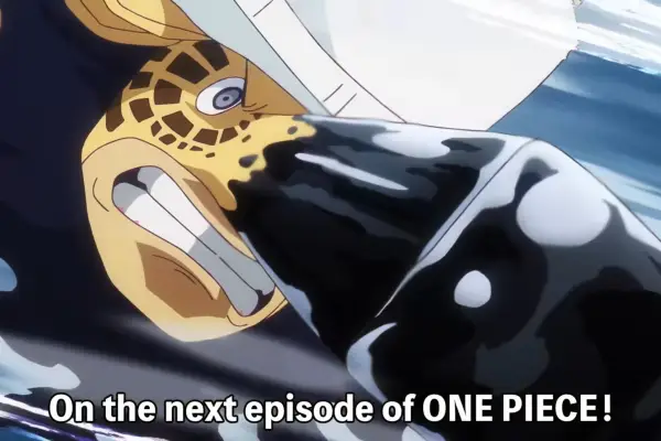 A close-up of Kaku in the preview of the next One Piece episode