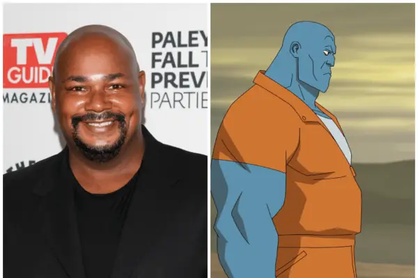 Kevin Michael Richardson and one of the Mauler Twins