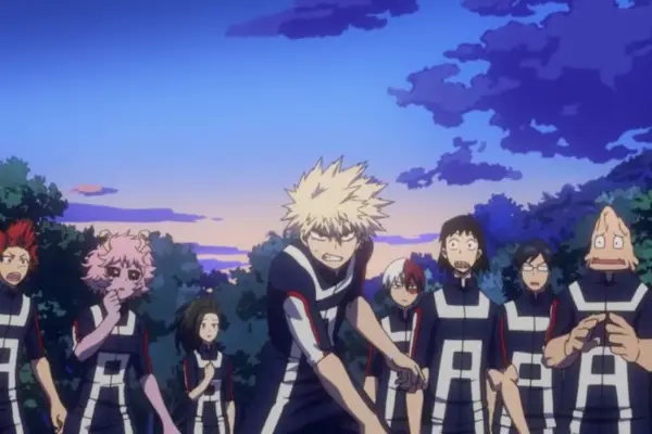 My Hero Academia characters looking angry