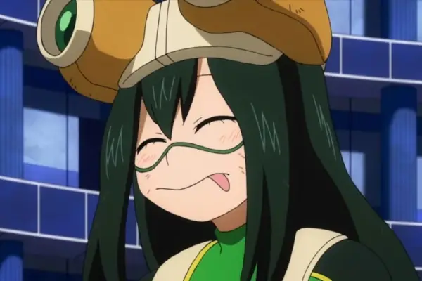 Tsuyu Asui of Class 1-A in My Hero Academia