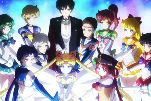 Sailor Moon Cosmos characters gathered together