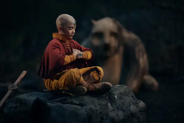 Gordon Cormier as Aang in Netflix