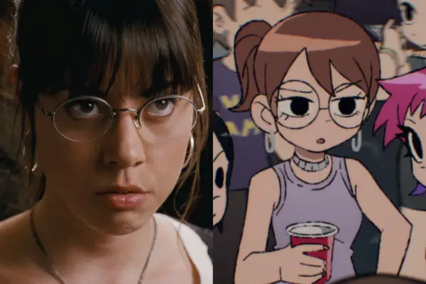 Aubrey Plaza as Julie Powers in Scott Pilgrim Vs The World and Scott Pilgrim Takes Off.