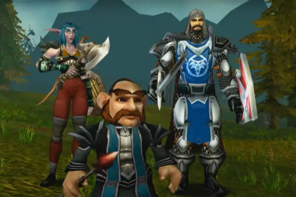 The characters of South Park as World of Warcraft avatars