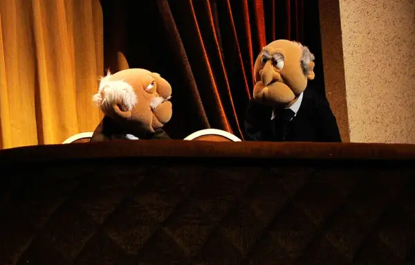 NEW YORK, NY - MARCH 04: (EXCLUSIVE COVERAGE) Statler and Waldorf speak on stage during Amnesty International