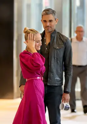 Sarah Jessica Parker and Ivan Hernandez are seen filming on the set of 