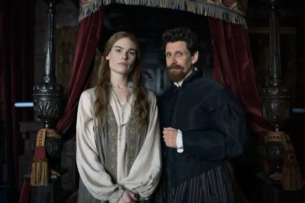 Chloe Delanney and Laurence Rickard star in Ghosts