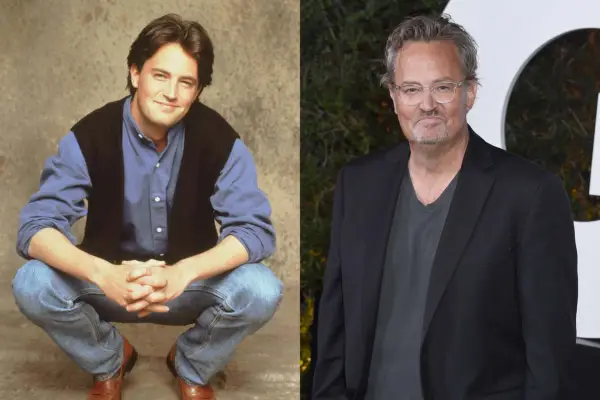 Matthew Perry plays Chandler in Friends season 1 / Photographed in November 2022