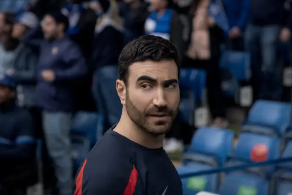 Brett Goldstein as Roy Kent in Ted Lasso season 3.