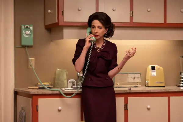 Marin Hinkle as Rose Weissman in The Marvelous Mrs Maisel season 5.