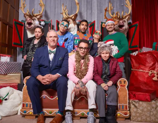 The cast of A Very Brassic Christmas