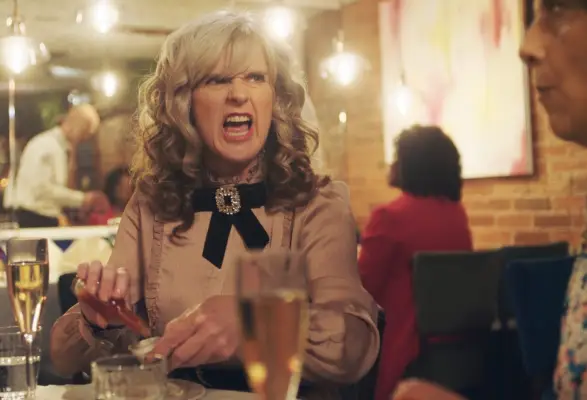 Marilyn furiously eating in The Other One