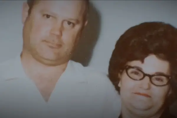 Arthur Leigh Allen with a woman, smiling next to him.