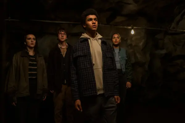 Abby Corrigan as Ema Winslow, Jaden Michael as Mickey Bolitar, Adrian Greensmith as Arthur 