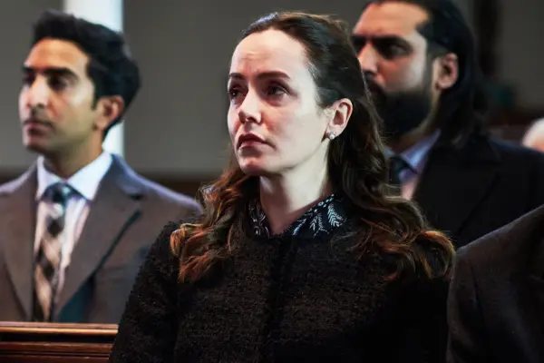 Jacqueline at a funeral