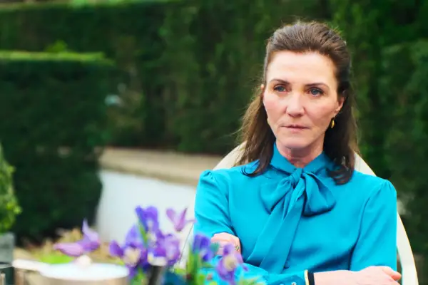 ed with a serious expression on her face