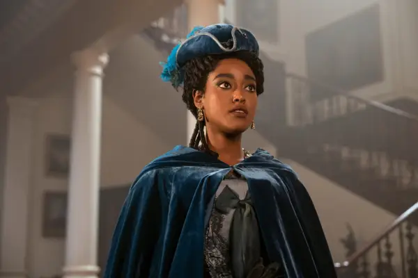 Arsema Thomas as young Lady Danbury in Queen Charlotte: A Bridgerton Story