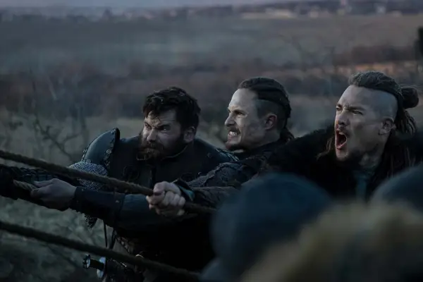 Mark Rowley, Arnas Fedaravičius and Alexander Dreymon in Seven Kings Must Die