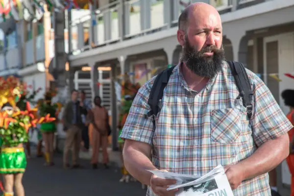 Dave Chadwick (Youssef Kerkour) in Death in Paradise