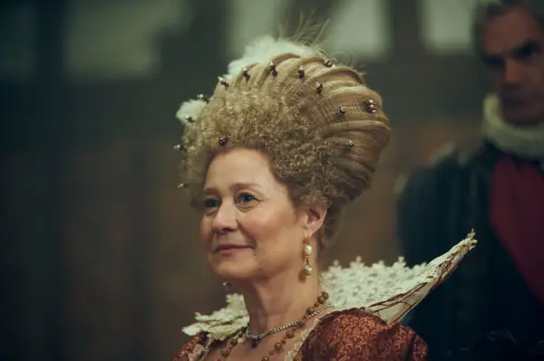 Trine Dyrholm as Queen Anne in Mary & George.