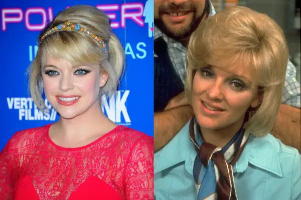 Antonia Bernath / Jane Rossington on the set of Crossroads