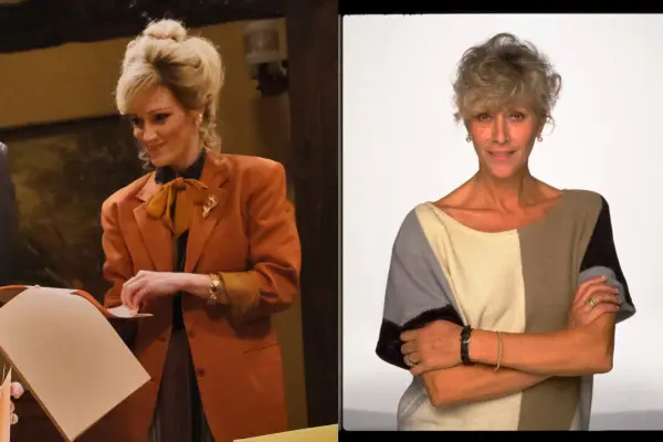 Clare Foster stars in Nolly / Sue Lloyd photographed for Crossroads