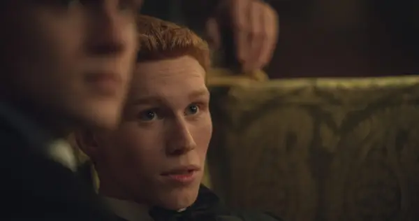 Luthor Ford as Prince Harry in The Crown.