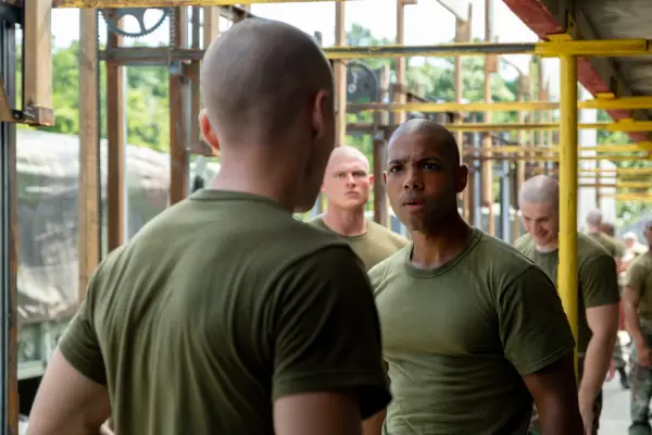 (L-R) Miles Heizer as Cameron Cope and Rico Paris as Santos in Boots