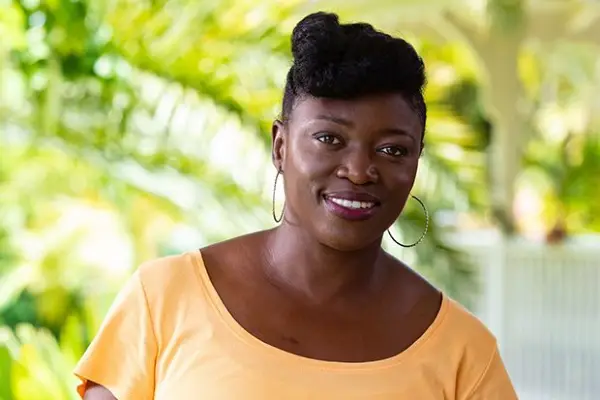 Andi Osho plays Precious Abellard in Death in Paradise