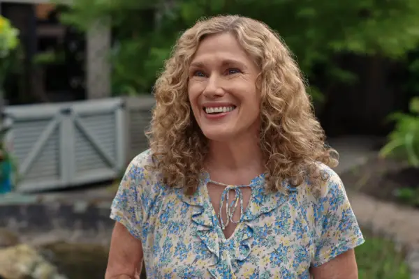 Jo Allen in a flowery shirt