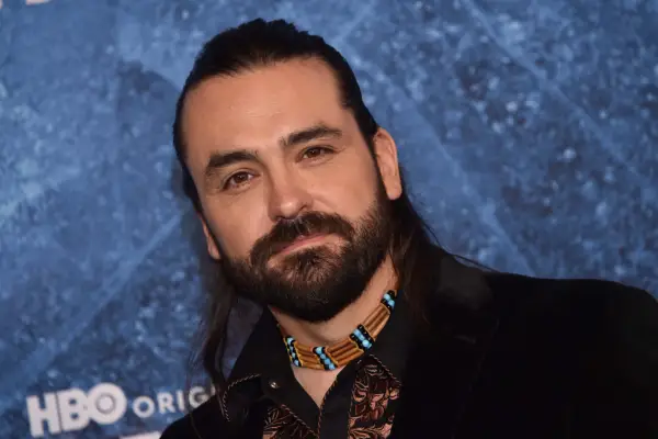 Joel D Montgrand photographed on the red carpet of True Detective: Night Country