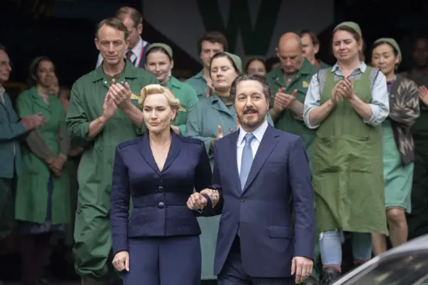 Kate Winslet as The Chancellor and Guillaume Gallienne as the Chancellor