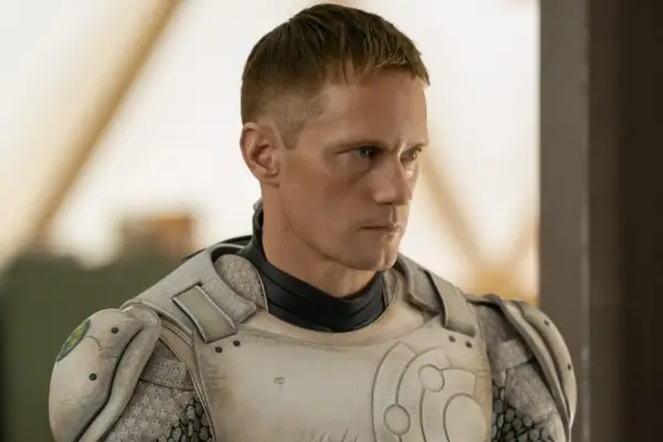 Alexander Skarsgard as SecUnit, aka Murderbot, in season 1