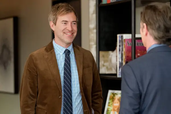 Chip stood in front of Cory, grinning