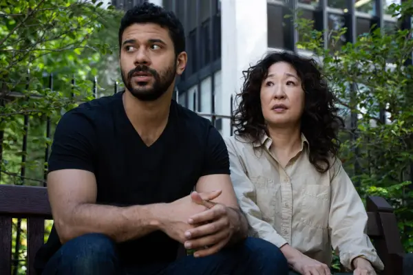 Programme Name: Killing Eve Series 4 - TX: n/a - Episode: n/a (No. n/a) - Picture Shows: Yusuf (ROBERT GILBERT), Eve Polastri (SANDRA OH) - (C) BBC America - Photographer: BBC America