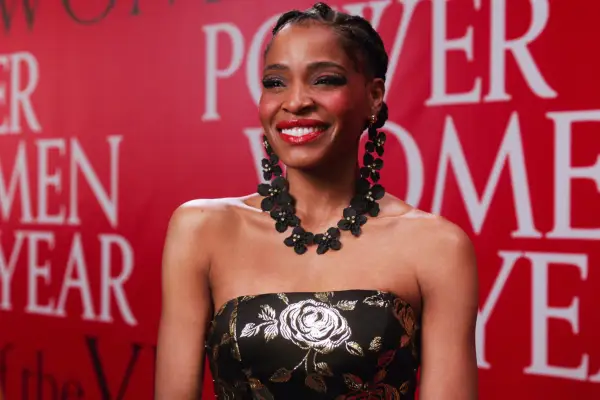 Sasha being interviewed at an event