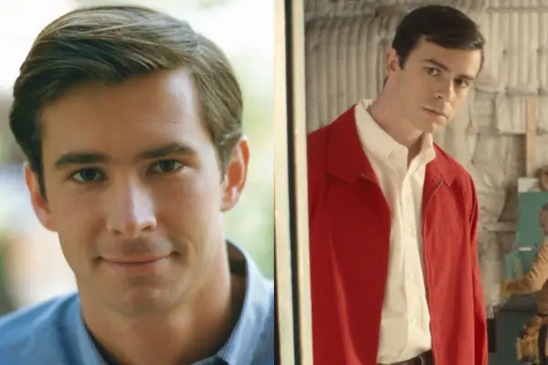 Anthony Perkins and Joey Pollari as Anthony Perkins in Monster: The Ed Gein Story.