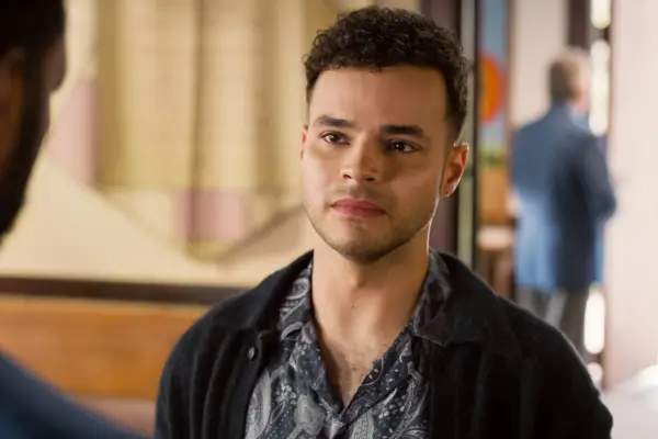 Chris Medlin as Isaac with tears in his eyes