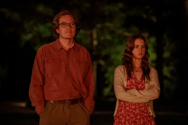 Napoleon (Michael Shannon) and Zoe (Grace Van Patten) in Nine Perfect Strangers.