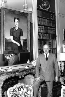 Mohamed Al-Fayed in the former home of the Duke and Duchess of Windsor