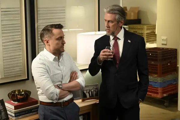 Kieran Culkin and Alan Ruck play Roman and Connor Roy in Succession season 4