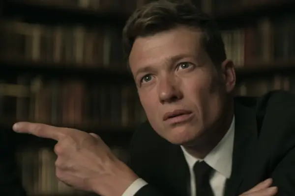 Ed Speleers as Rhys in episode 408 of You.