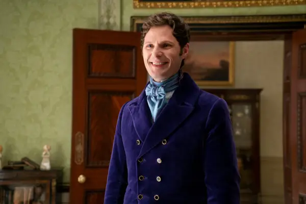 Rupert Young as Lord Jack Featherington in episode 202 of Bridgerton.