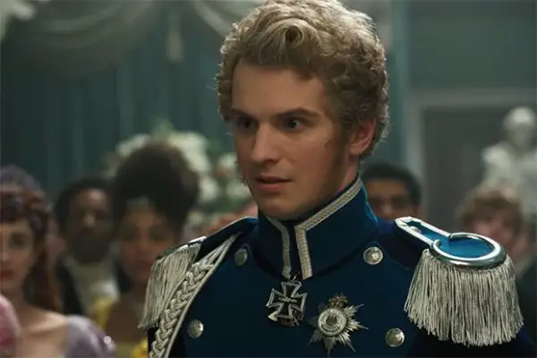 Freddie Stroma plays Prince Friederich in Bridgerton
