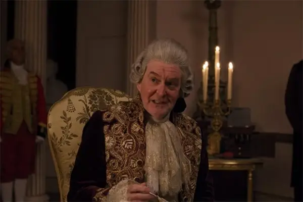 James Fleet plays King George III in Bridgerton