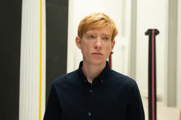 Domhnall Gleeson as Jack in Alice & Jack, wearing a black shirt