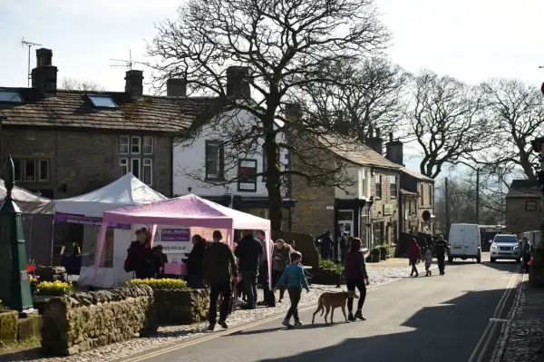 A general view of a road in Grassington