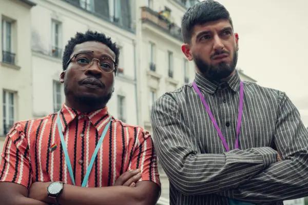 Fisayo Akinade and Nima Taleghani play Mr Ajayi and Mr Farouk in Heartstopper