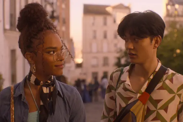 Yasmin Finney and William Gao in Heartstopper