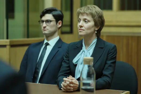 Margarita Levieva as Marina Litvinenko and James Esler as Anatoly Litvinenko.